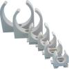 Pipe clamps - polypropylene - light gray