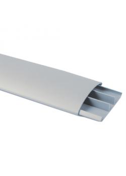 Piano trunking - 18x75 mm - in PVC resistente schiacciamento - 2 m - grigio - prezzo per confezione
