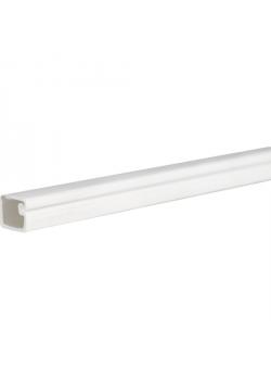Mini-kaapelikanava - väri puhtaan valkoinen - reiät pohjassa - PVC