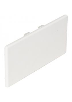 Päätykappale - kaapelikanavaan - väri puhtaan valkoinen - materiaali ABS (termoplastinen)