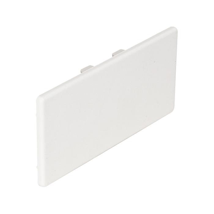 Tail - for cable channel - Colour pure white - Material ABS (thermoplastic)