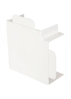 Flat angle hotte - pour le canal de câble - 90 ° Cover - couleur blanc pur
