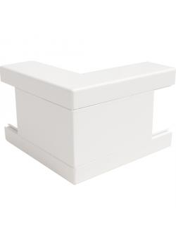 External corner - for skirting duct - PVC - color pure white