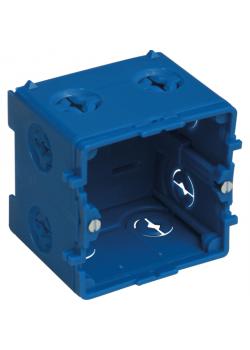 1-fach Kabelkanal-Gerätedose - Farbe blau - Tiefe 50 - 52 mm