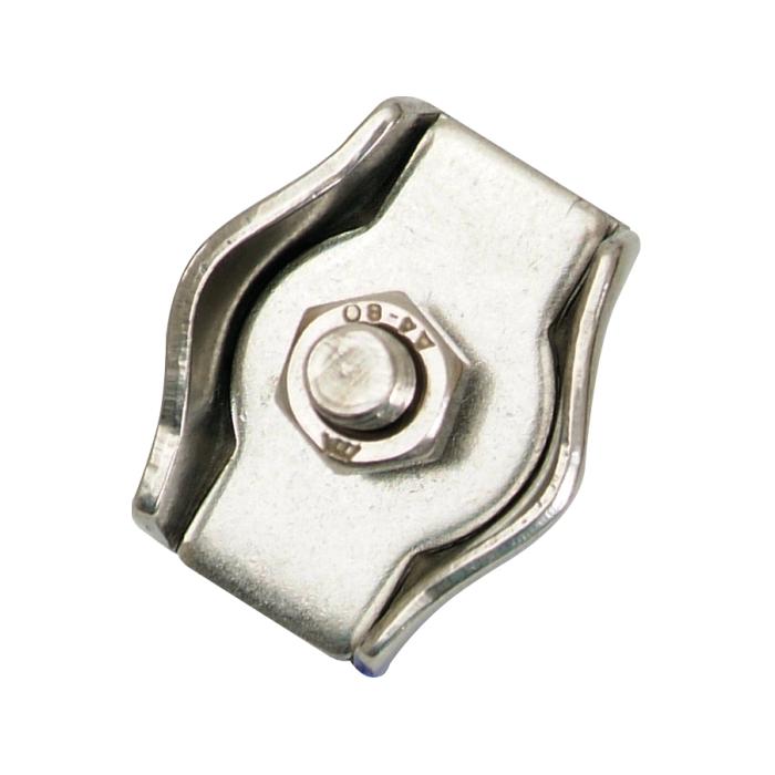 Clip Simplex - acciaio inox - per funi metalliche - PU 10 pezzi - prezzo per PU