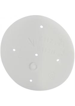 Uniwersalna pokrywka "round" - 5 otworów na śruby - Ø 92 mm - kolor biały