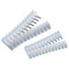 Terminal strips - 12 pin - polypropylene - color white - Rated voltage 450 V