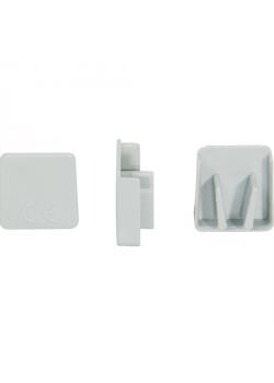 Lot De 10 Embouts Gris Pour Rail D'avion Semi-circulaire - En Plastique, Finition Propre Et Sécurisée