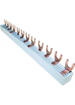4-phase fork rail - L version - closed - Nominal current 63 A