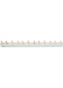 2-phase pin rail - 210 mm - poles 4 x 2 - Rated current 63 A - closed