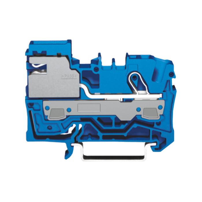 1-wire bornier N-sectionneur - 250 V / 4 kV / 3 - couleur bleu