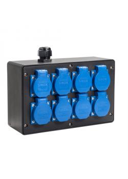 Solid rubber wall distributor "Gerlos" - Schuko - unsecured - 230V - IP54