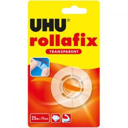 UHU rollafix - lösemittelfrei - Nachfüllrolle, 25 m x 19 mm, transparent