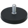 Neodymium Pot Magnet - Male Thread - Ø 22-88 mm - Rubber Encased