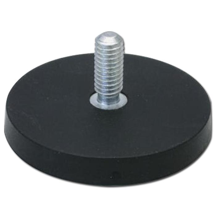 Neodymium Topfmagnet - mit Außengewinde - Ø 22-88 mm - Gummiummantelt