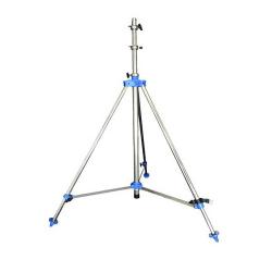 Telescopic tripod - stainless steel - transport dimensions 1120x200x200 mm - height 4.75 m - weight 15.4 kg