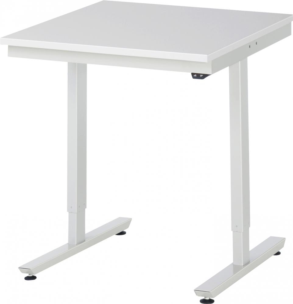 Working table of the series adlatus 150 - with melamine plate - electrically height adjustable