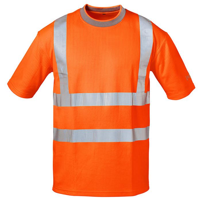 Høj synlighed T-Shirt "PEPE" - farve fluorescerende orange - Gr. S-XXXL