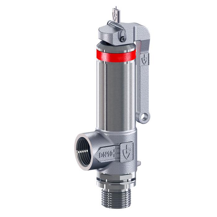 Safety valve - Series 2400 - Stainless steel - Non-gastight version of the spring cap - 1/4 "-1" - 0.2-70 bar