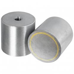 Stavmagnet cylindrisk - av Neodymium - med invändig gänga - Kraft 6-340N