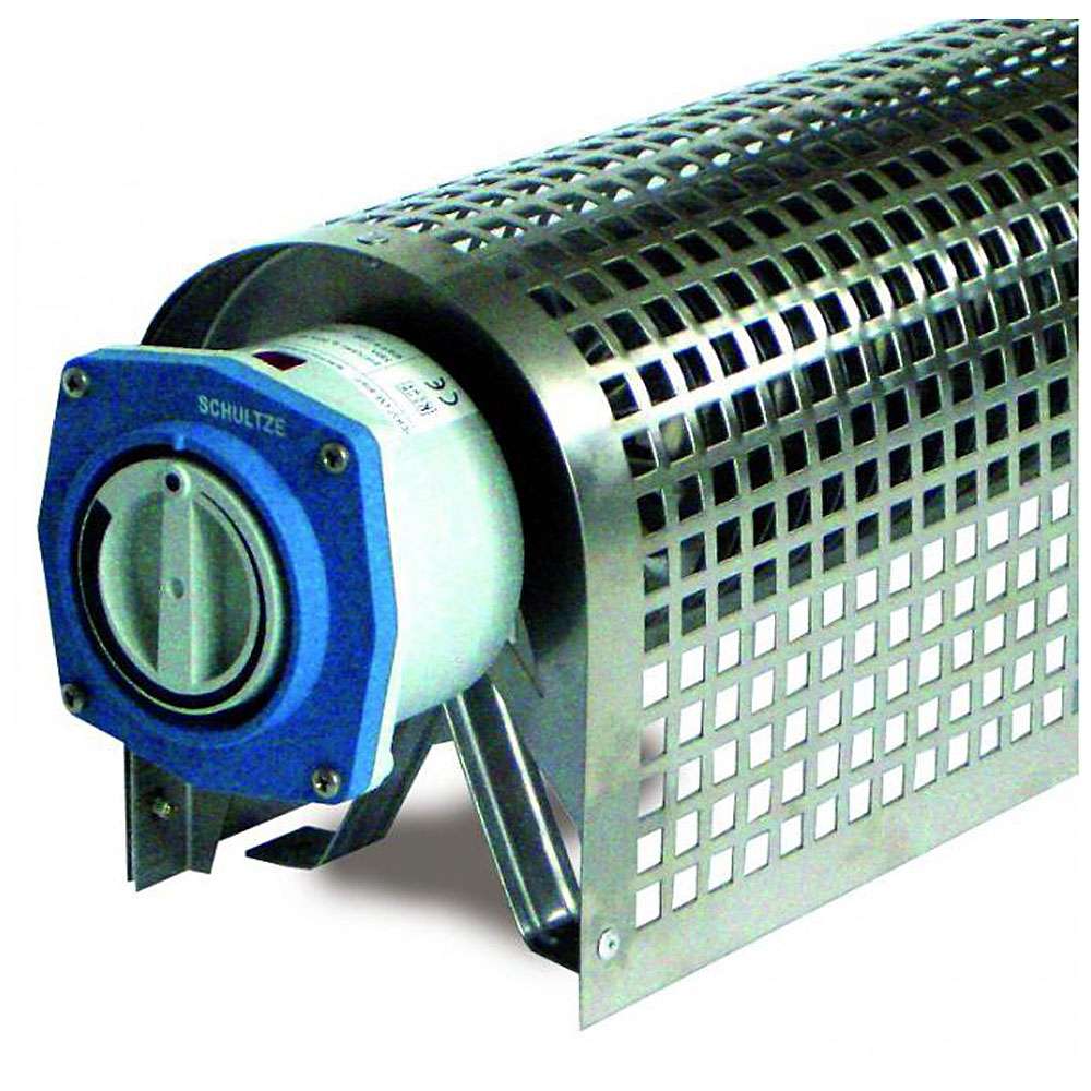 QuickFit gabbia di protezione per Rippenrohrheizöfen - Lunghezza 380-1380 mm - in acciaio inox