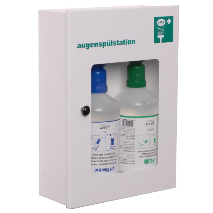 Plum Eye Wash Cupboard - Phosphate Buffer And Sodium Chloride Solution - DIN 129