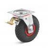 Kääntöpyörä - pneumaattinen pyörä - rullalaakeri - pyörän halkaisija 230-260 mm - rakennekorkeus 260-295 mm - kantavuus 130-200 kg