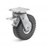 Zestaw kołowy skrętny do dużych obciążeń - super elastyczne opony - ø koła 250 mm - wysokość 295 do 305 mm - nośność 260 kg