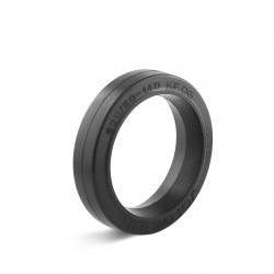 Dæk - elastisk solid gummiforbinding - cylindrisk sæde - ydre Ø 125 til 560 mm - bæreevne 160 til 1600 kg