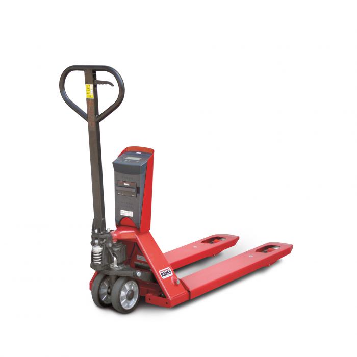 Fork truck scale - load capacity up to 2200 kg