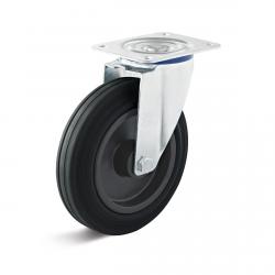 Drejeligt hjul - termoplastisk hjul - hjul Ø 80 til 250 mm - konstruktionshøjde 100 til 290 mm - bæreevne 50 til 295 kg