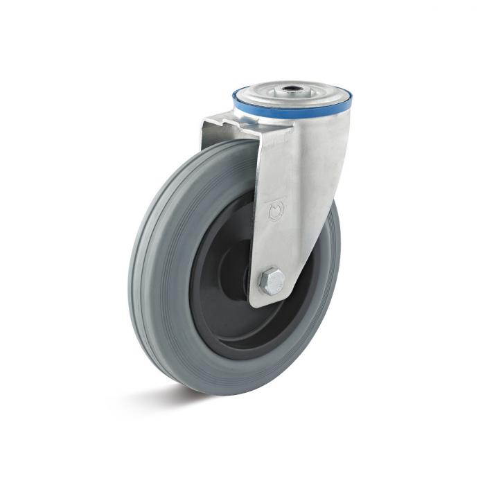 Swivel castor - thermoplastic wheel - wheel Ã˜ 80 to 200 mm - construction height 100 to 235 mm - load capacity 50 to 205 kg