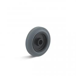 Roue en caoutchouc thermoplastique pour roulettes pivotantes - avec roulement à rouleaux - Ø de la roue 80 à 400 mm - capacité de charge 50 à 400 kg - gris