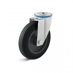 Drejeligt hjul - termoplastisk hjul - hjul Ø 80 til 200 mm - konstruktionshøjde 100 til 235 mm - bæreevne 50 til 205 kg
