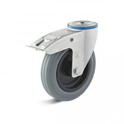 Swivel castor - thermoplastic wheel - back hole - wheel Ã˜ 80 to 200 mm - construction height 100 to 235 mm - load capacity 50 to 205 kg