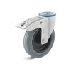 Drejeligt hjul - termoplastisk hjul - baghul - hjul Ø 80 til 200 mm - konstruktionshøjde 100 til 235 mm - bæreevne 50 til 205 kg