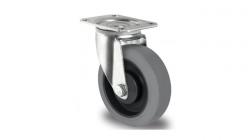 Swivel castor - thermoplastic wheel - wheel Ø 125 mm - construction height 155 mm - load capacity 160 kg - gray