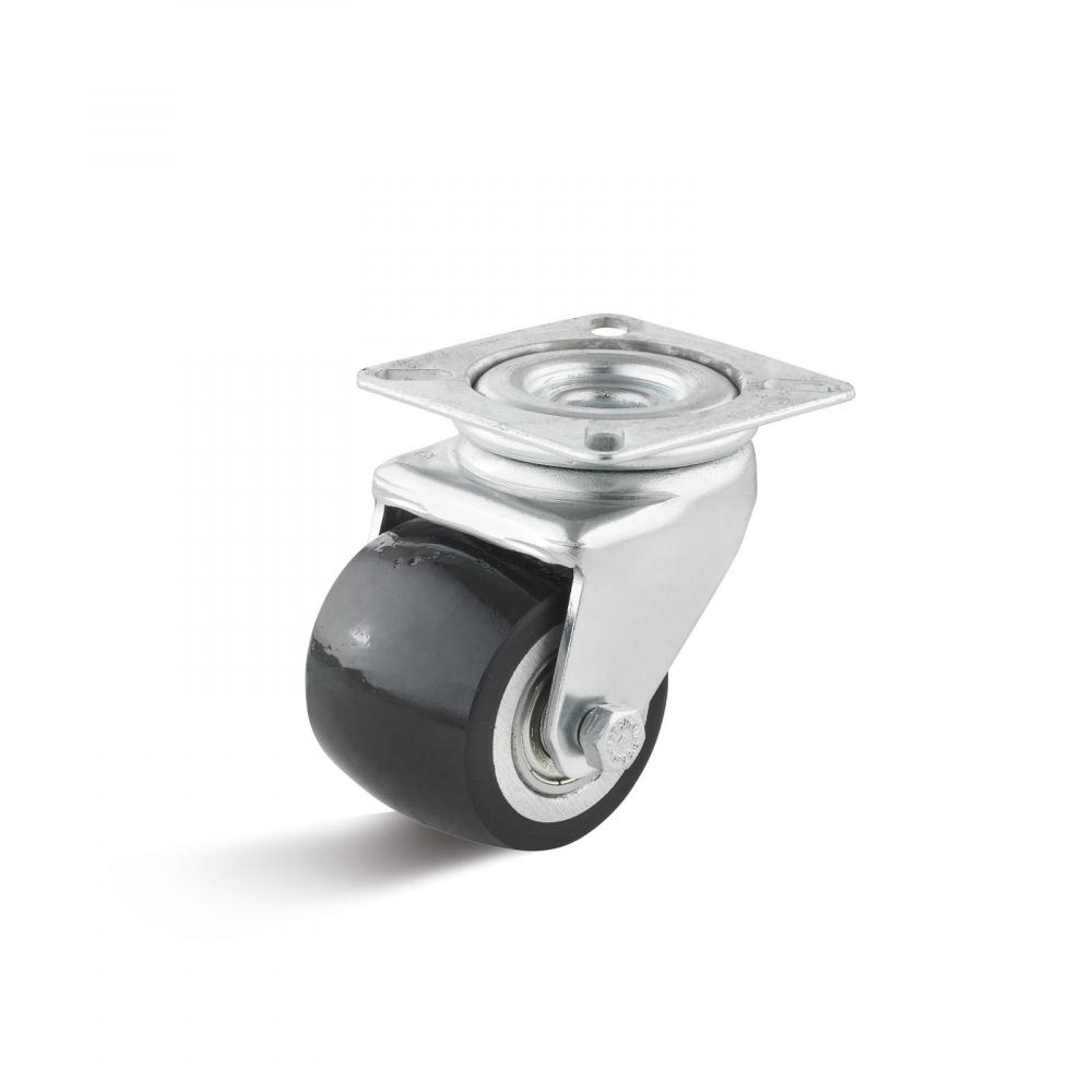 Mini roulette pivotante très résistante avec fixation à oeil - roue en  polyuréthane - Ø de la roue 35 mm - hauteur totale 52,8 mm - capacité de  charge 100 kg