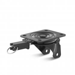 Steering housing with directional lock - for wheel Ã˜ 100 mm - height 75 mm - load capacity 350 kg - black
