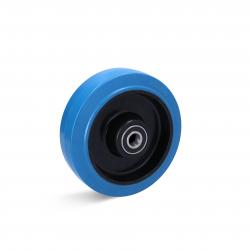 Elastic solid rubber wheel - Plastic rim - Ball bearing - Wheel Ø 200 mm - Load capacity 350 kg