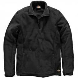 Micro-Fleece Jacke - "Two Tone" - Dickies - 100% Polyester-Micro-Fleece - Größe XXL - schwarz