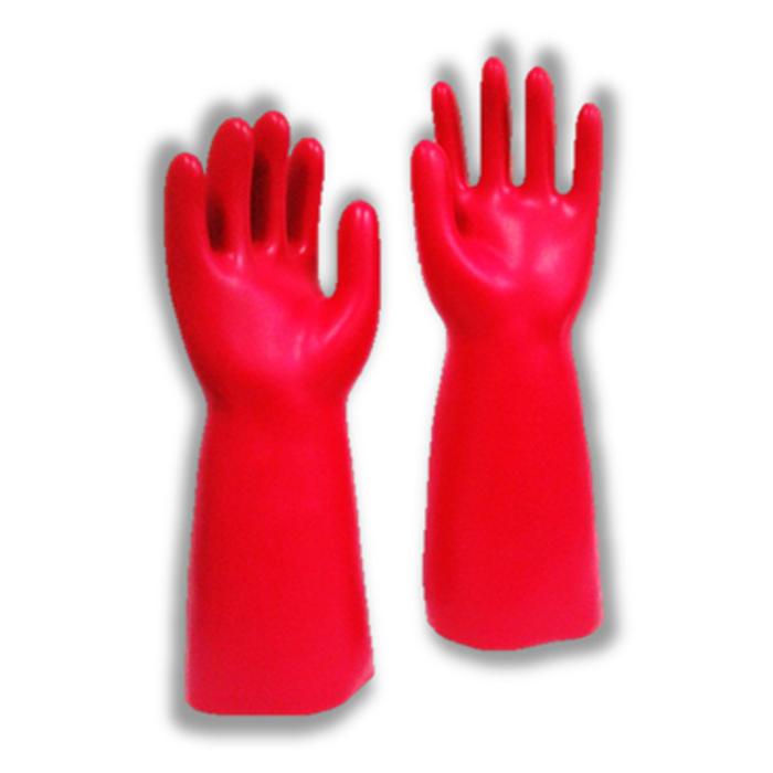 Electrically insulating gloves - Class 0 - Voltage ≤ 1 000 V AC ≤ 1 500 V DC - Size 8 to 11 - 1 pair - Price per pair