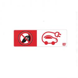 Sign high voltage "Do not switch" - for steering wheel