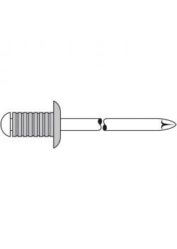 Blindnit - spårade - aluminium / stål - Truss Head (standard)