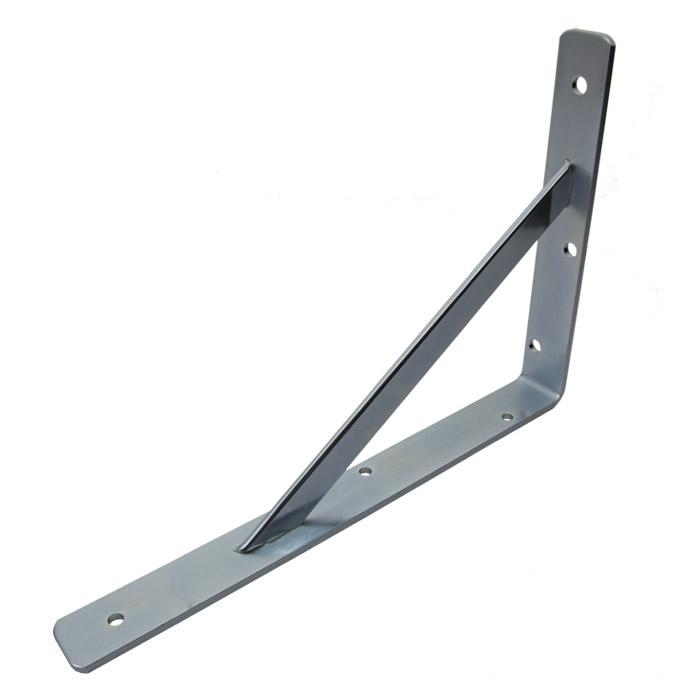 Bar bracket - galvanized, white or black - 250 x 150 x 4 to 550 x 360 x 4 mm - PU 10 pieces - Price per PU