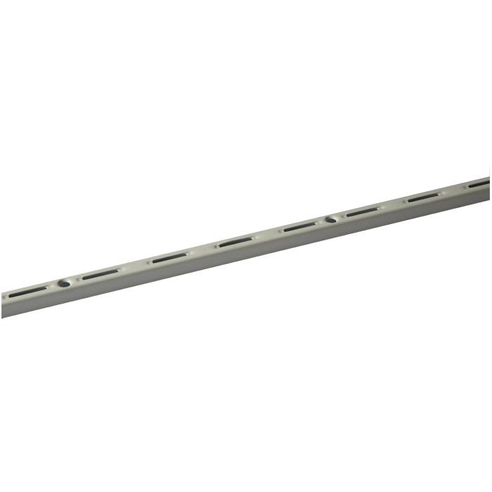 Vægskinne - 145 til 2000 x 50 mm - hvid eller aluminium hvid - enkelt række - pakke med 10 - pris pr.