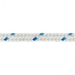 Schotleine - Polyester - geflochten - 16-fach - reißfest - nassfest - weiß/blau - auf Spule - Preis per Rolle