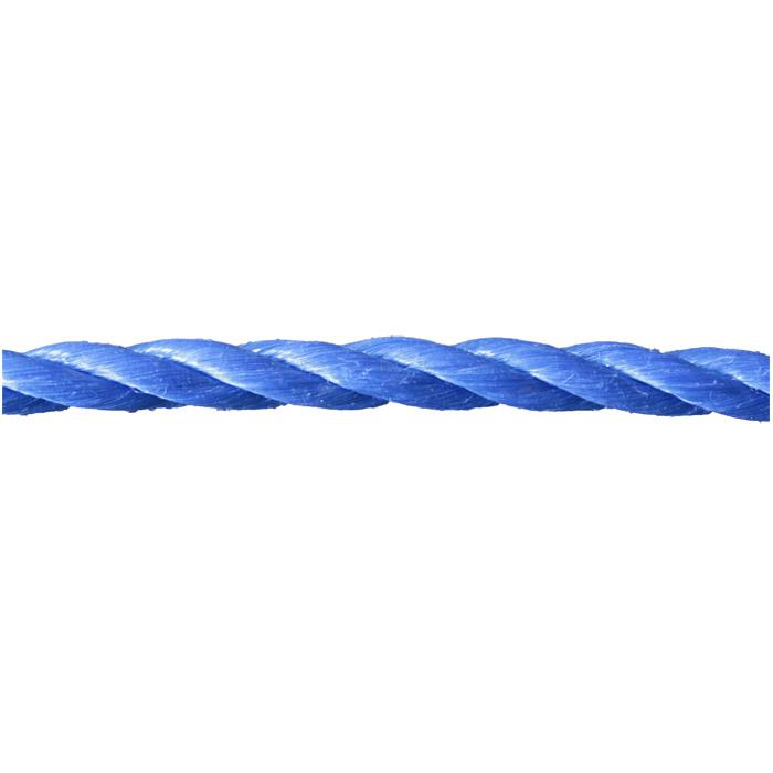 Rope - twisted - polypropylene - blue or orange - on spool - price per roll