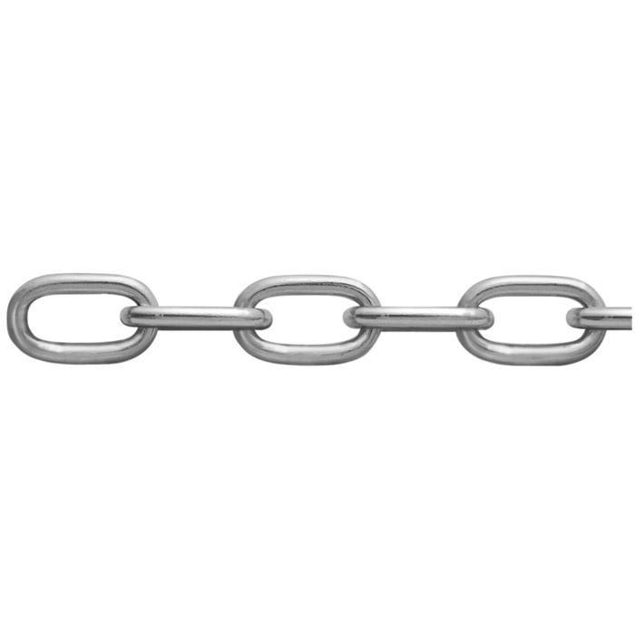 Round steel chain - Form A - welded without beads - cleanly deburred - prices per roll