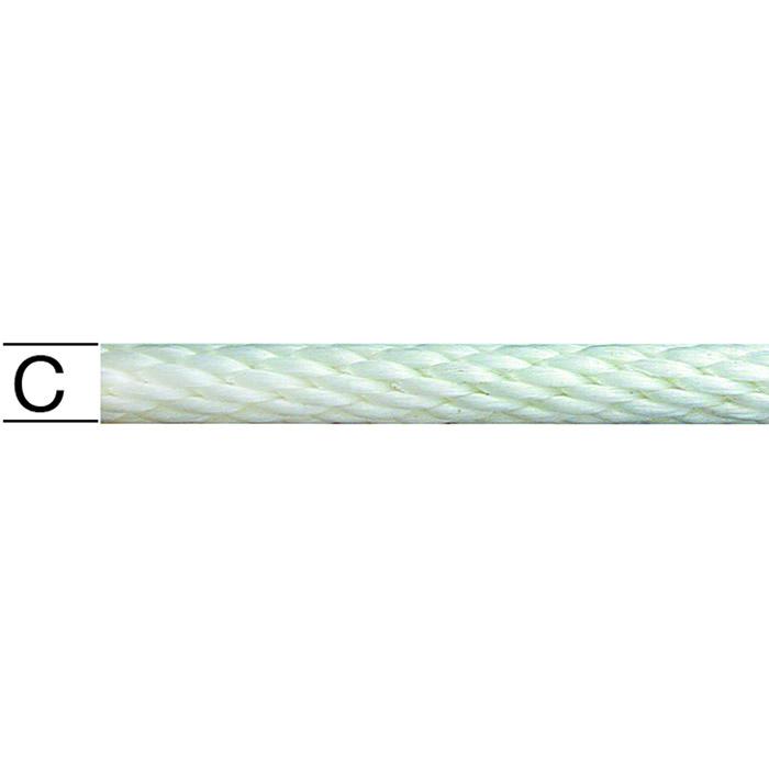 Rope - polypropylene - spiral braided - on spool - price per roll
